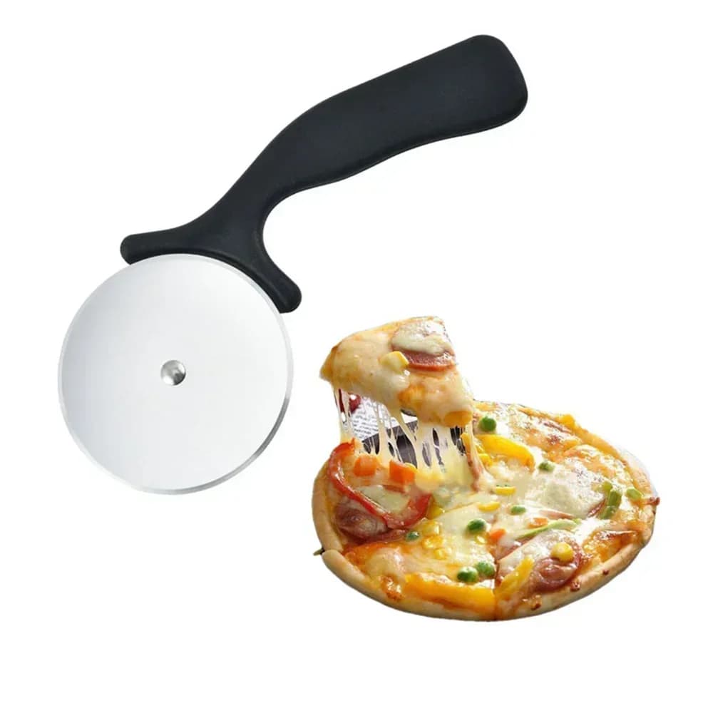 Rulou tăietor pentru pizza și aluat din inox