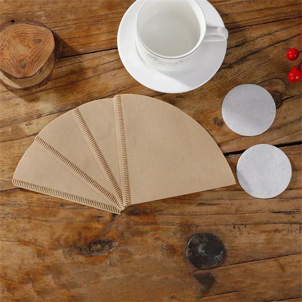 Set 40/100 buc. filtre de cafea din hârtie V60, conice, nealbite, de unică folosință