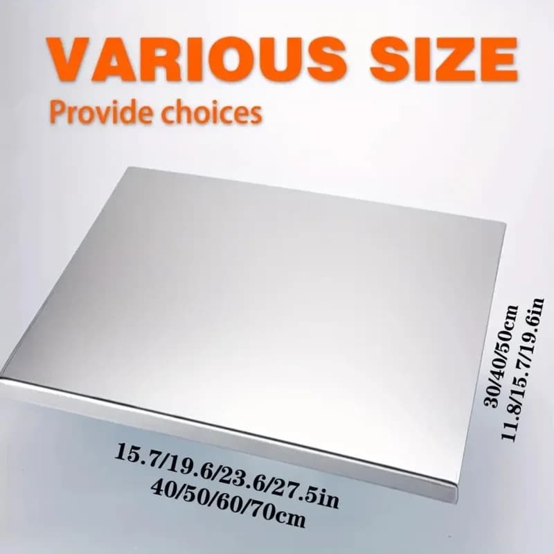 Tocător mare pliabil din inox pentru bucătărie și grătar, uz casnic și exterior