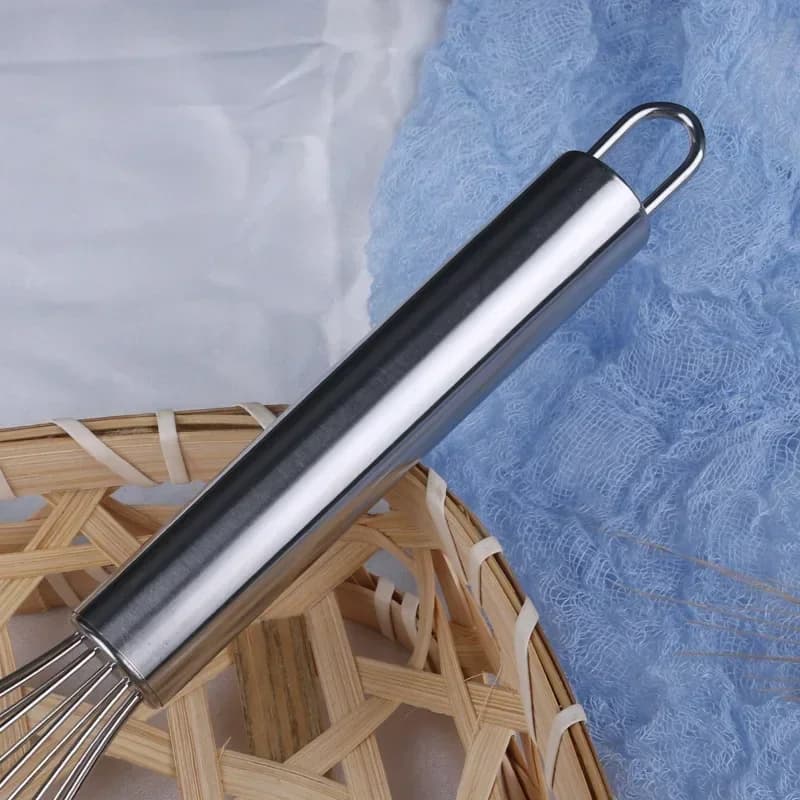 Tel tip pară din inox 6/8/10/12 inch, mixer manual pentru bucătărie
