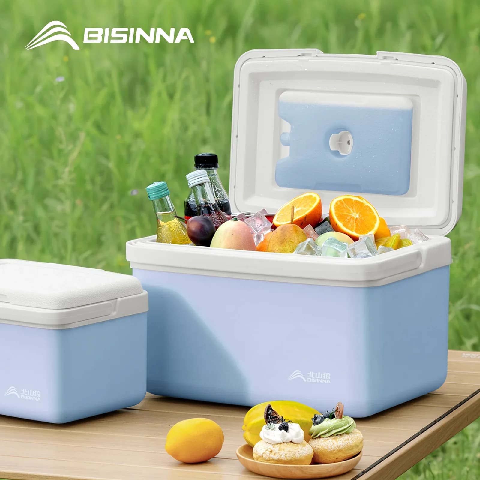Ladă frigorifică portabilă BISINNA Camping 6L/9L/15L, pentru pescuit și picnic