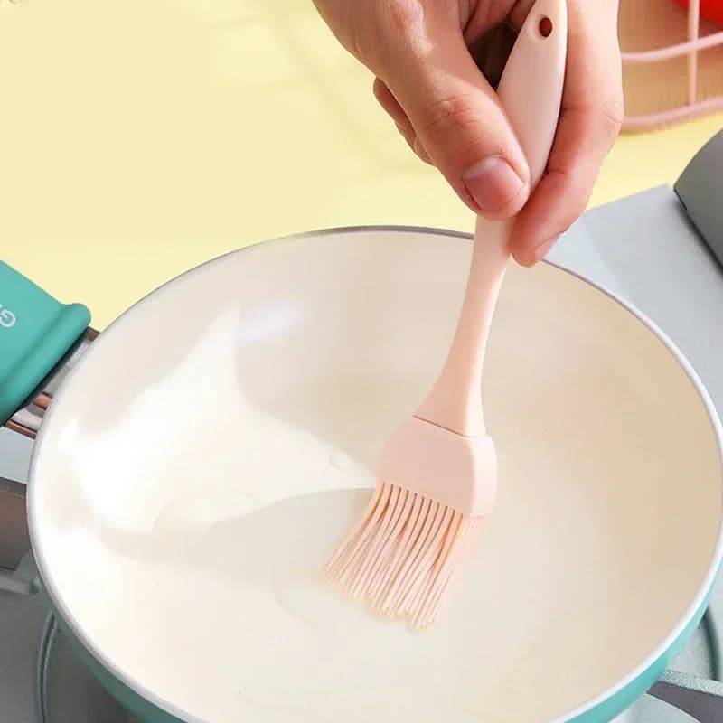 Pensulă din silicon alimentar pentru ulei, grătar și sosuri