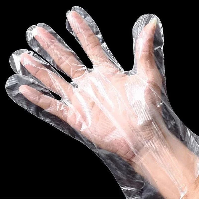 Mănuși transparente de unică folosință fără latex - Pentru gătit, curățenie și grătar