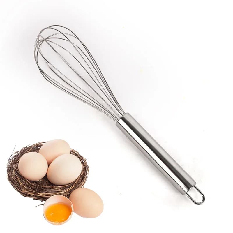 Tel tip pară din inox 6/8/10/12 inch, mixer manual pentru bucătărie