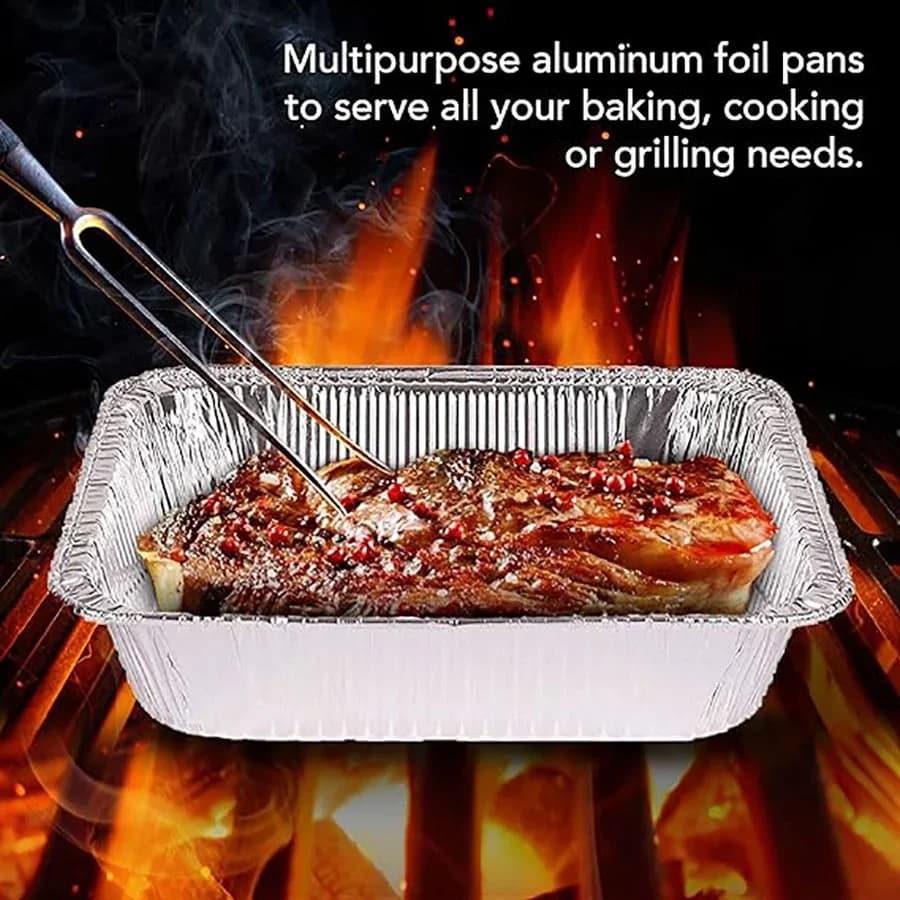 Set 50 tăvițe din folie de aluminiu de unică folosință, diverse dimensiuni