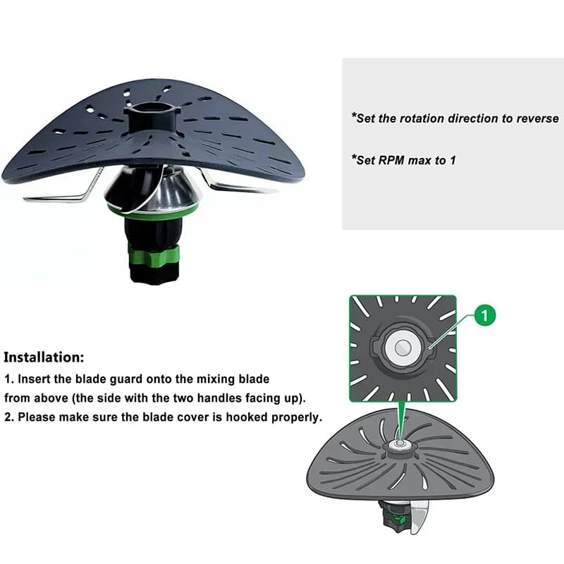 Capac de protecție pentru lame din nailon, compatibil cu Vorwerk Thermomix BIMBY TM5 TM6 TM31