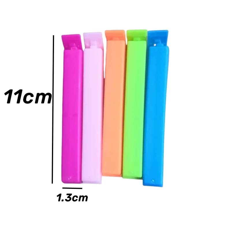 Set 5-30 cleme colorate pentru sigilat pungi alimentare, reutilizabile