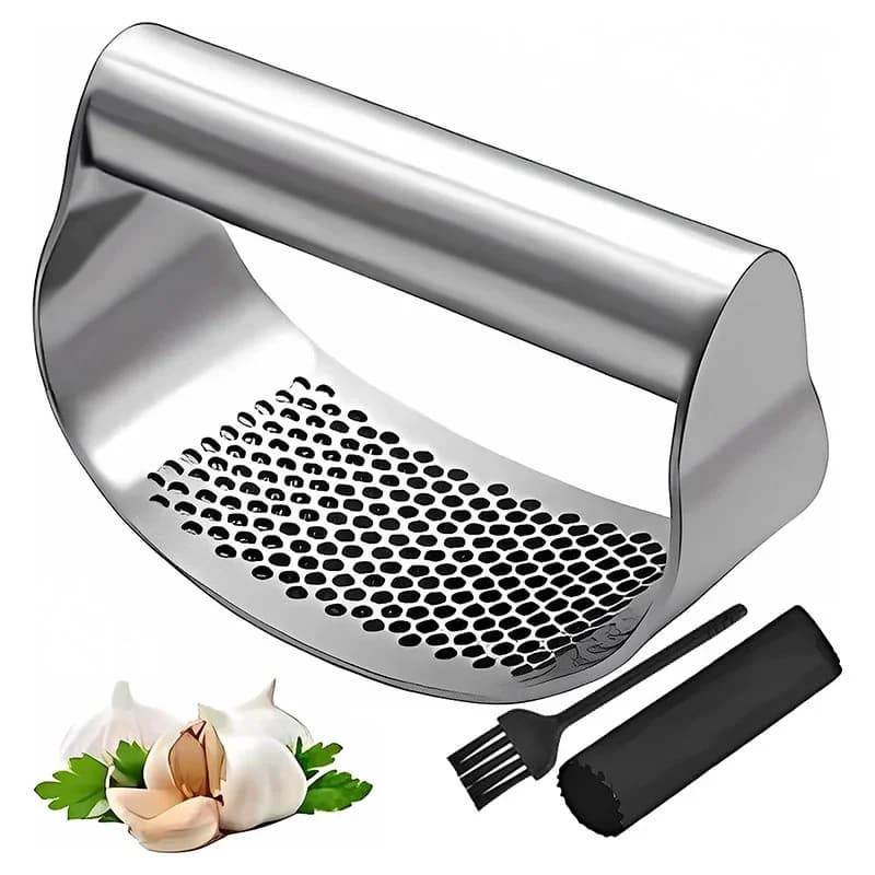 Presă manuală de usturoi și ghimbir din inox