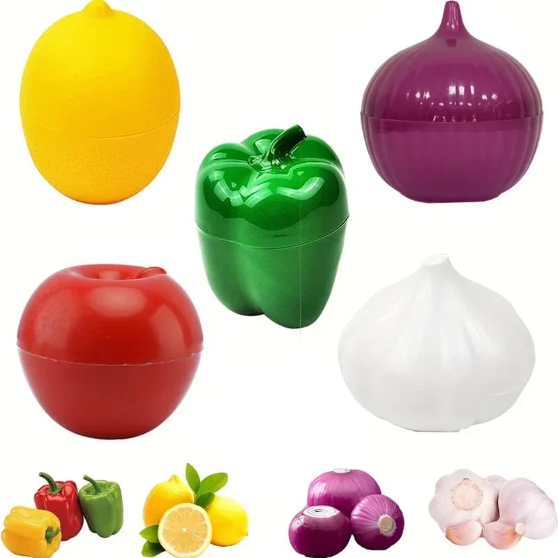 Recipient ermetic din plastic pentru păstrarea legumelor proaspete