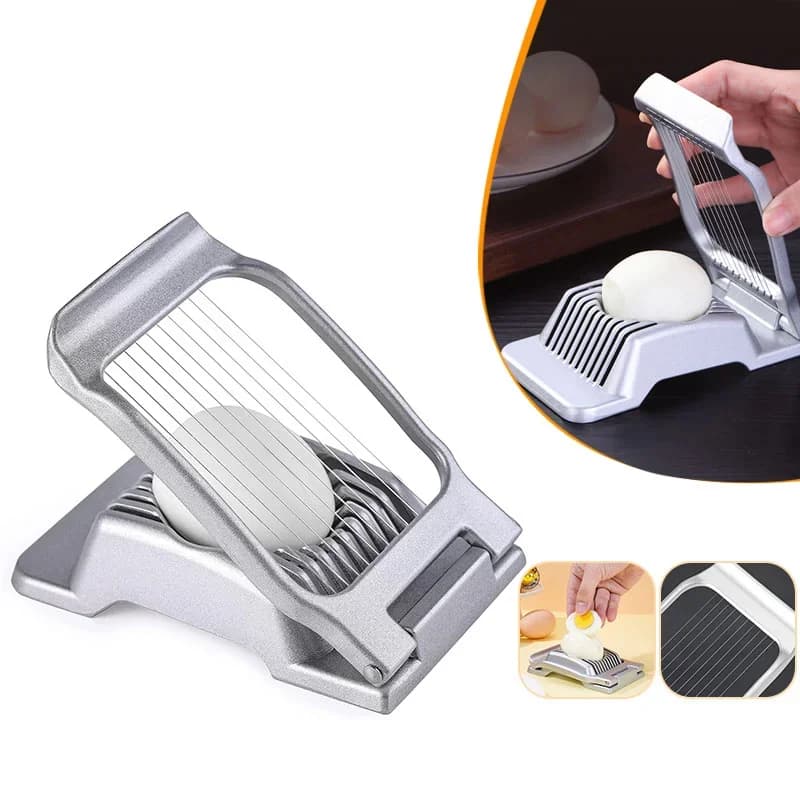 Feliator de ouă și fructe moi din aluminiu rezistent, cu fire din inox