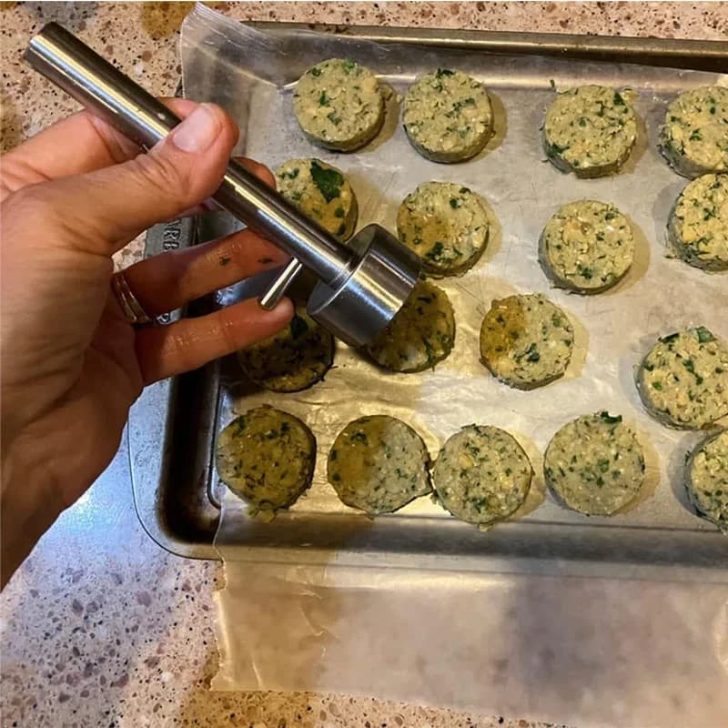 Aparat profesional din inox pentru format falafel și chifteluțe