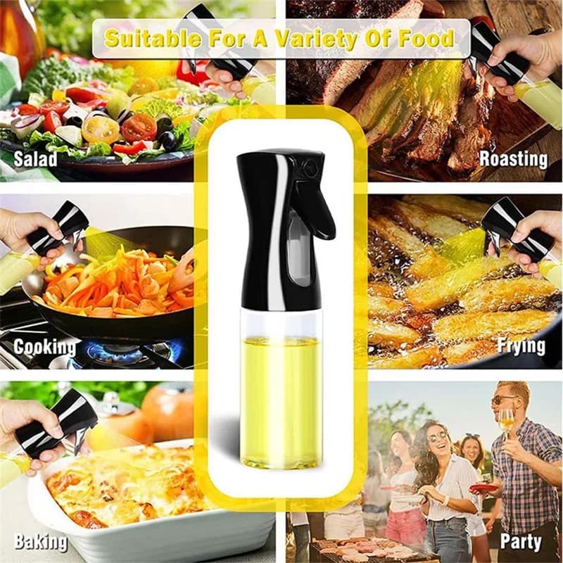 Pulverizator de ulei pentru bucătărie și Air Fryer, 100/200/300/500 ml
