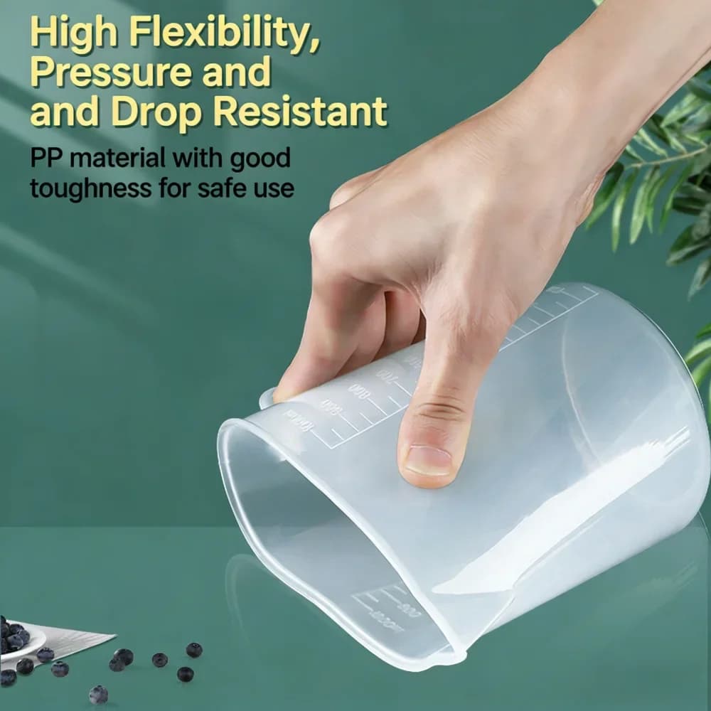 Cană gradată de bucătărie din plastic alimentar, 100-5000 ml