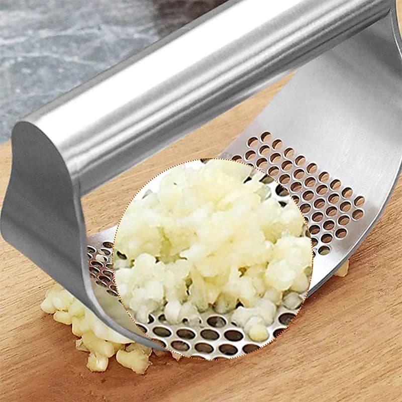 Presă manuală de usturoi și ghimbir din inox