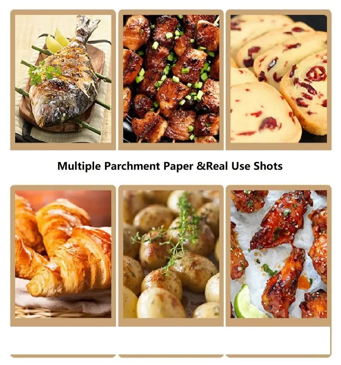 Foi de hârtie de copt antiaderente pre-tăiate, pentru copt, grătar, air fryer, prăjituri și biscuiți