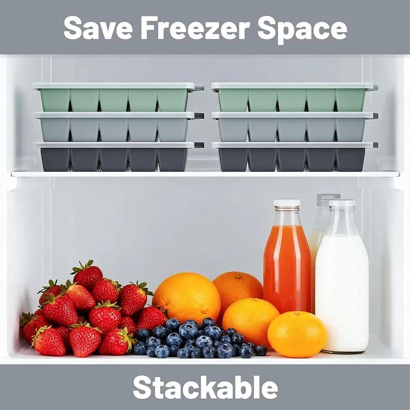 Set 2 forme de cuburi de gheață din silicon cu capac, 15 compartimente, matriță reutilizabilă pentru cocktail și cafea