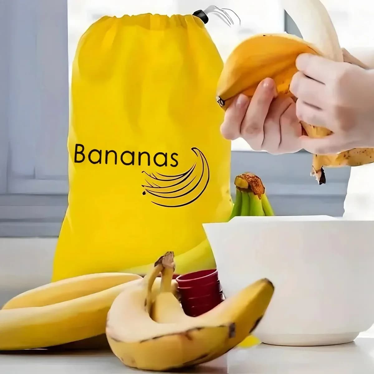 Pungi termoizolante pentru păstrarea bananelor și legumelor proaspete, 1/2/3/5 buc.