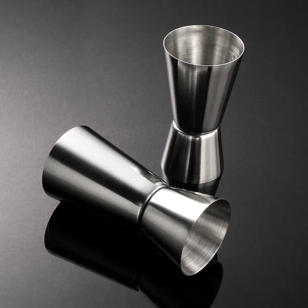 Pahar gradat dublu din inox pentru cocktailuri, jigger bar