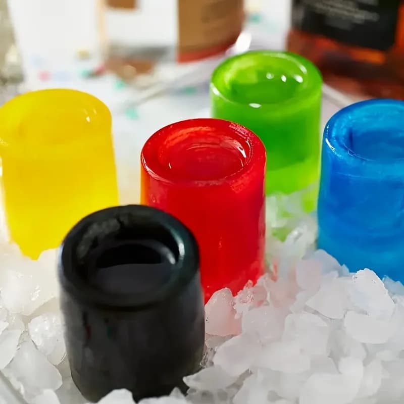 Formă din silicon pentru cuburi de gheață, 4 orificii, pentru whisky și băuturi