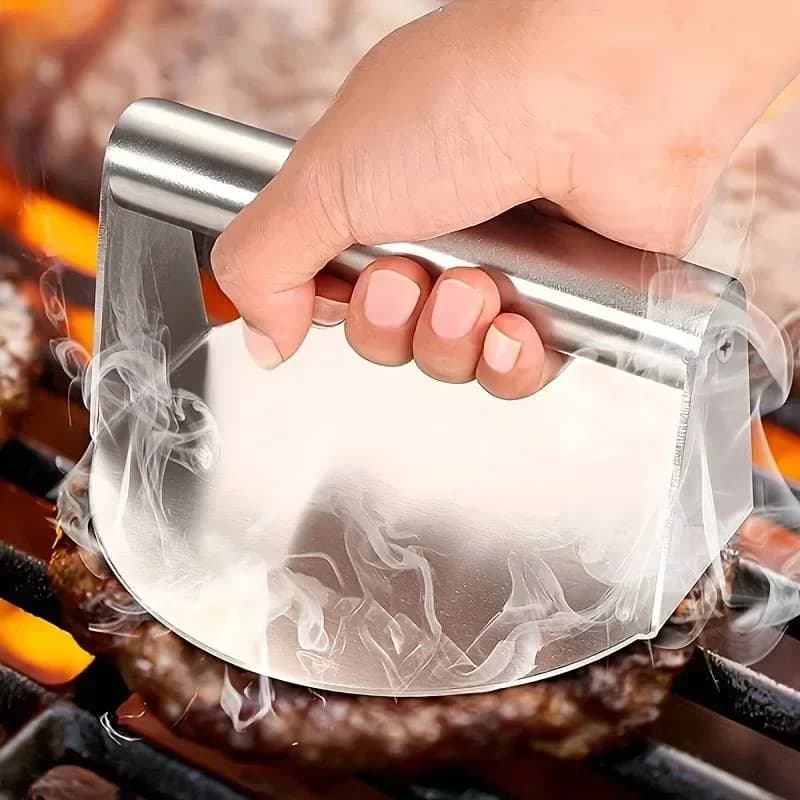 Presă Smash Burger din inox | Presă robustă pentru burgeri și grătar