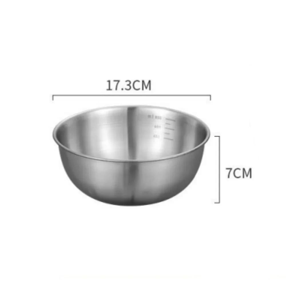 Set 1-3 boluri din inox cu gradație pentru gătit, copt și depozitare