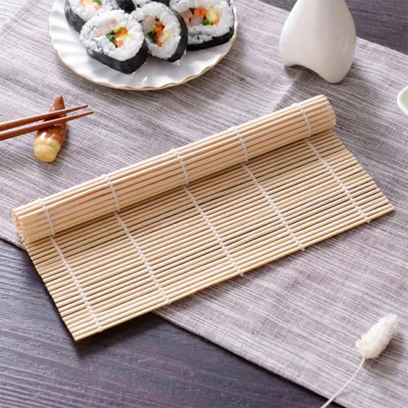 Covoraș din bambus pentru rulat sushi, stil japonez, antiaderent