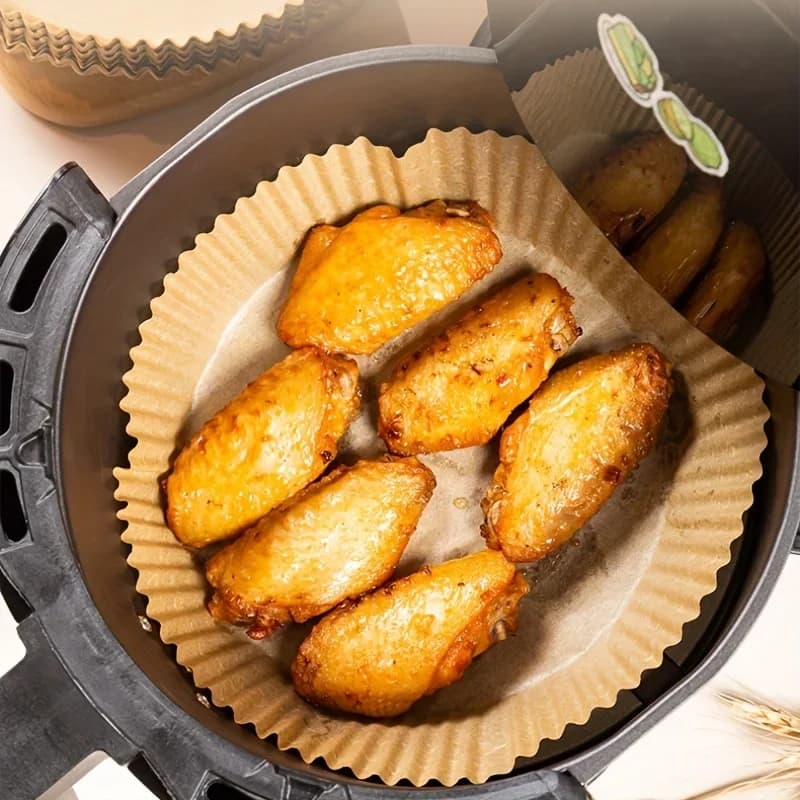Hârtie de copt de unică folosință pentru Air Fryer, rezistentă la grăsime și apă