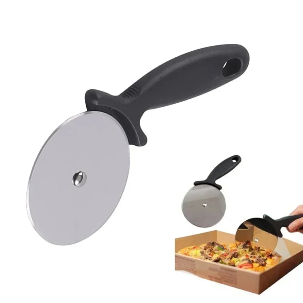 Rulou tăietor pentru pizza și aluat din inox
