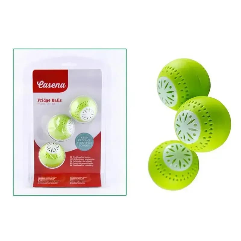 Set 3 bile odorizante pentru frigider, cu cărbune activ, eliminare mirosuri