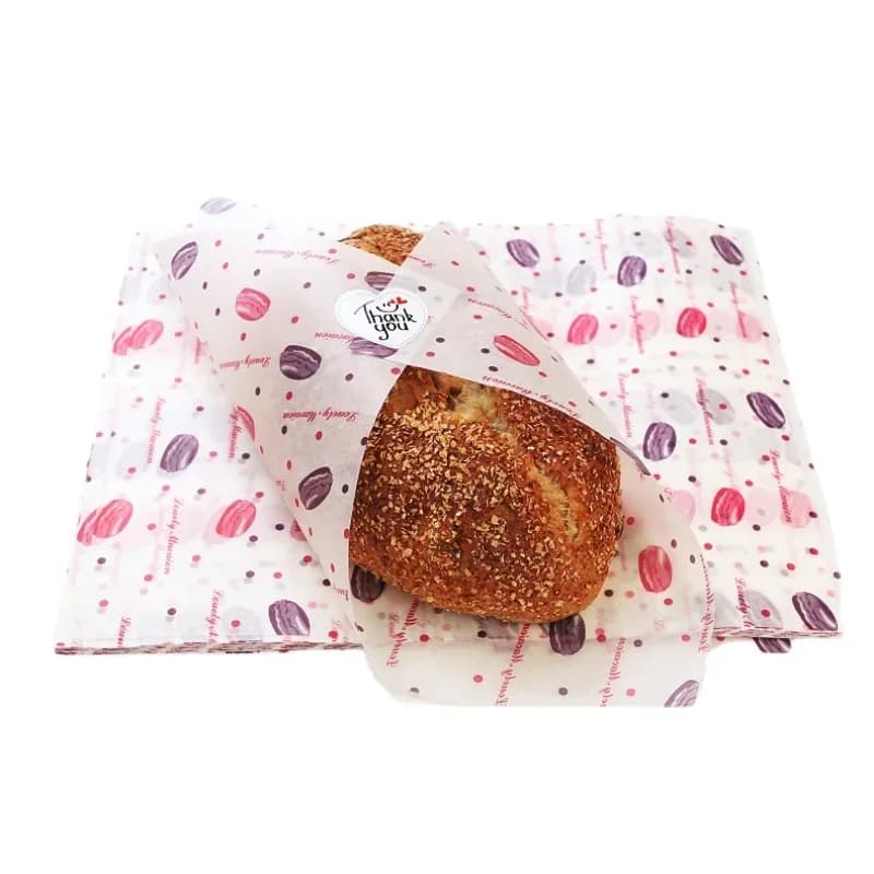 Set 50 bucăți hârtie cerată alimentară, rezistentă la grăsime, pentru sandwich-uri, burgeri și copt