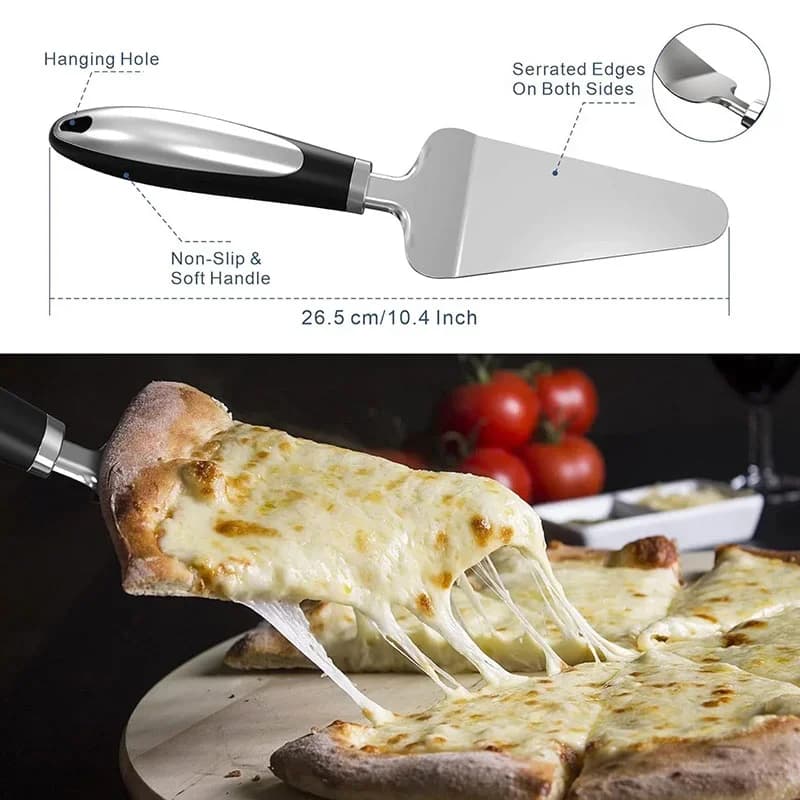 Rolă din inox pentru tăiat pizza, aluat și prăjituri