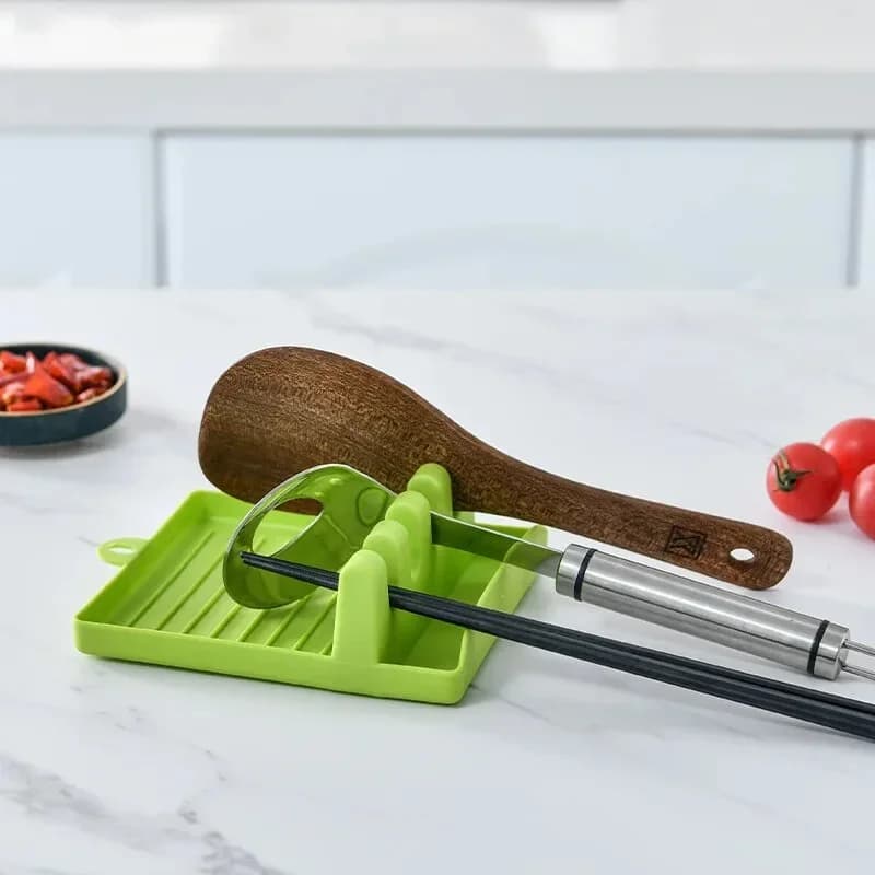 Suport pentru spatulă, lingură și capac de oală, pentru blat de bucătărie