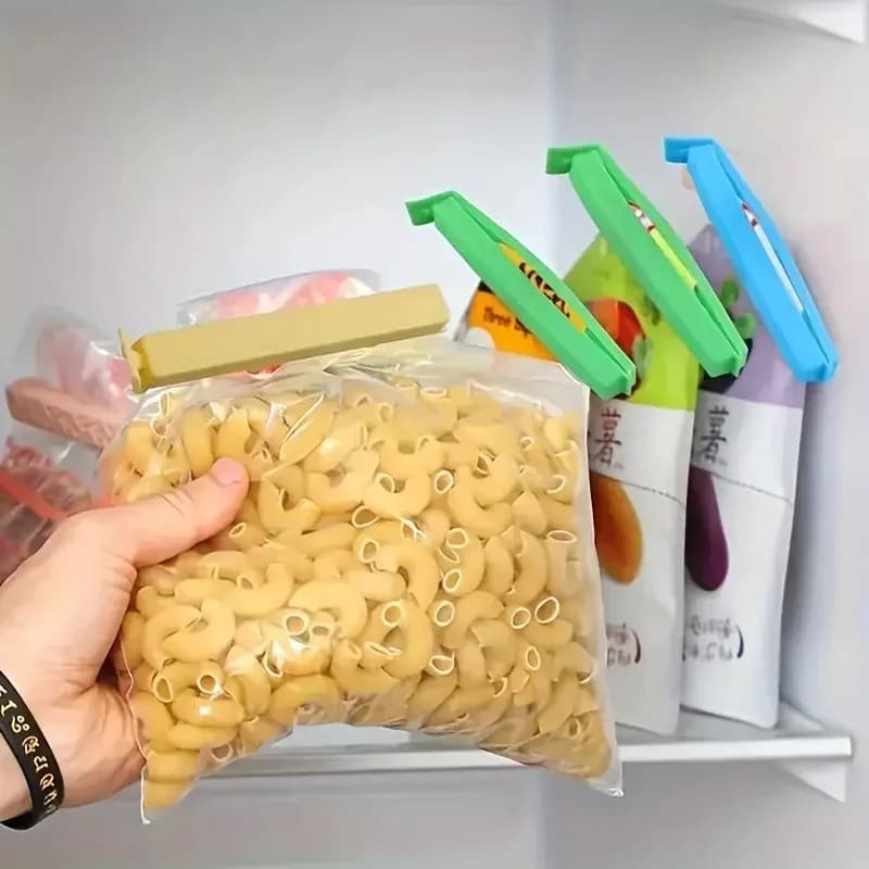 Set 5-30 cleme colorate pentru sigilat pungi alimentare, reutilizabile