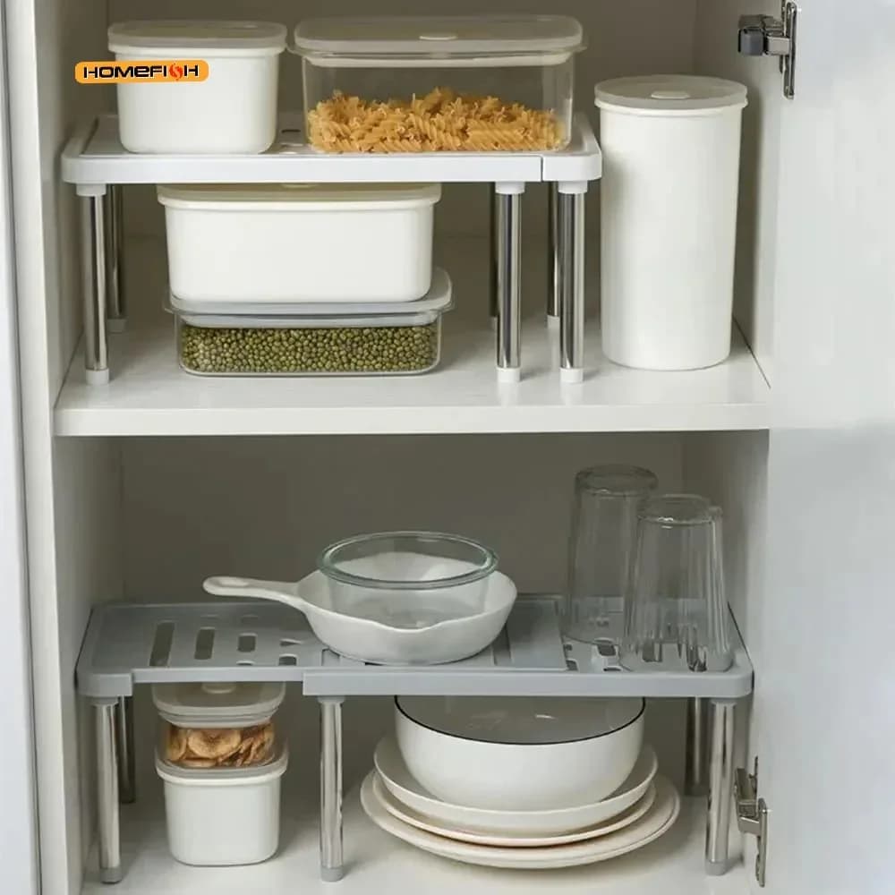 Raft extensibil (1 bucată), organizator multifuncțional pentru condimente