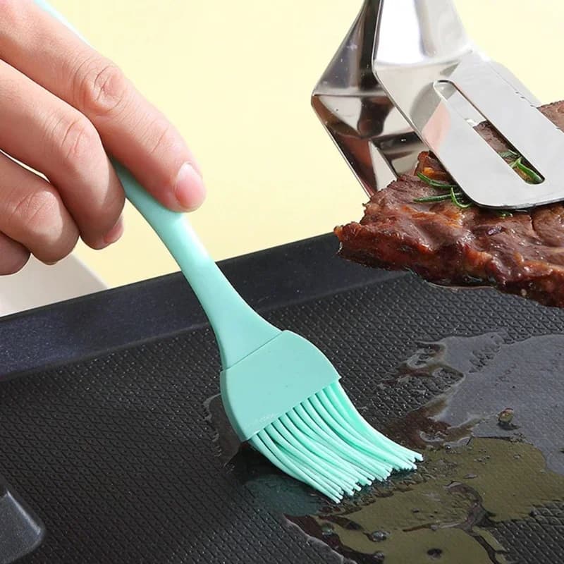 Pensulă din silicon alimentar pentru ulei, grătar și sosuri