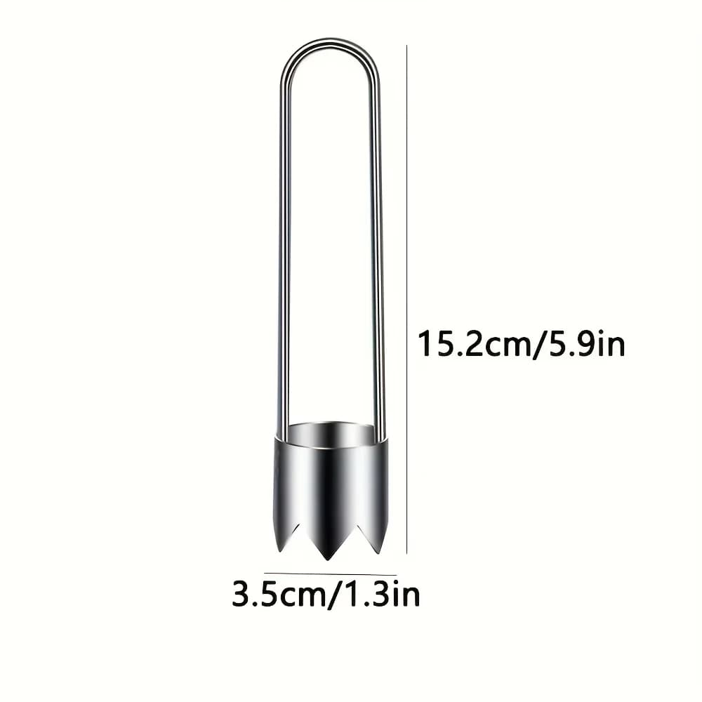 Dispozitiv din inox pentru scos cotorul la mere și ardei, 1/2/3 buc.